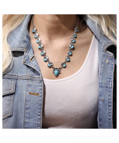 Bohemian Turquoise Necklace, Boho Turquoise Jewelry Gifts for Women 3 $9.71 Necklaces