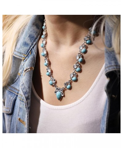 Bohemian Turquoise Necklace, Boho Turquoise Jewelry Gifts for Women 3 $9.71 Necklaces