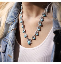 Bohemian Turquoise Necklace, Boho Turquoise Jewelry Gifts for Women 3 $9.71 Necklaces