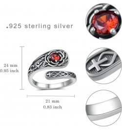 Rose Spoon Rings for Women 925 Sterling Silver Adjustable Thumb Rings Vintage Rose Thumb Jewelry Gifts for Women Men $19.74 R...