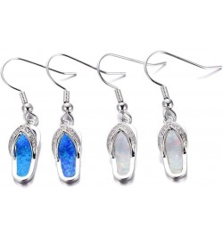 Earrings Summer Beach Women Rhinestone Flip Flops Pendant Hook Earrings Jewelry Gift (White) $5.69 Earrings