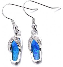 Earrings Summer Beach Women Rhinestone Flip Flops Pendant Hook Earrings Jewelry Gift (White) $5.69 Earrings