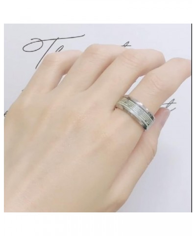 Stainless Steel Music Clef Note Rings Luminous Statement Hypoallergenic Fashion Middle Finger Simple Band for Women Men Trebl...