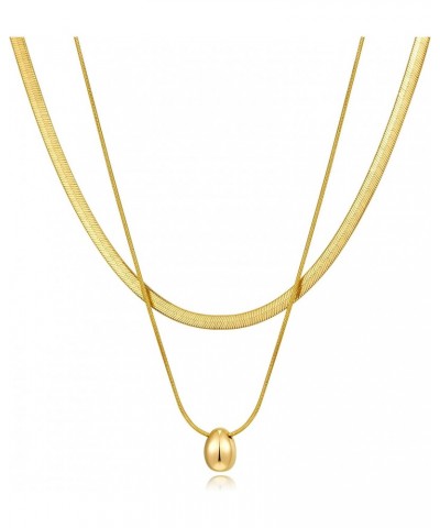 Gold Layered Necklaces for Women Dainty Layering Chokers Necklaces Set Snake Necklace Jewelry Gifts for Women $7.64 Necklaces