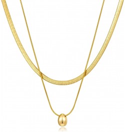 Gold Layered Necklaces for Women Dainty Layering Chokers Necklaces Set Snake Necklace Jewelry Gifts for Women $7.64 Necklaces