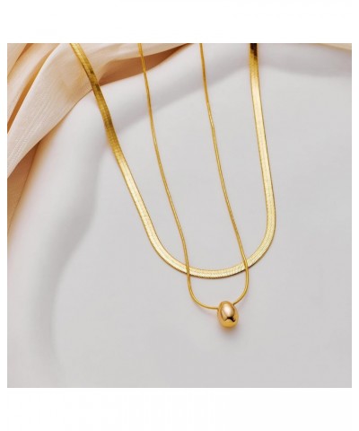 Gold Layered Necklaces for Women Dainty Layering Chokers Necklaces Set Snake Necklace Jewelry Gifts for Women $7.64 Necklaces