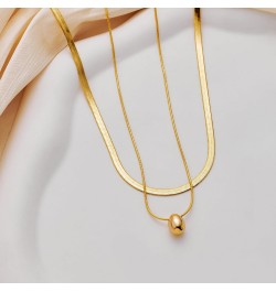 Gold Layered Necklaces for Women Dainty Layering Chokers Necklaces Set Snake Necklace Jewelry Gifts for Women $7.64 Necklaces