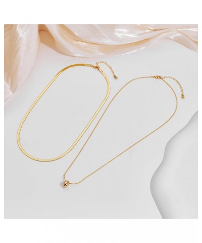 Gold Layered Necklaces for Women Dainty Layering Chokers Necklaces Set Snake Necklace Jewelry Gifts for Women $7.64 Necklaces