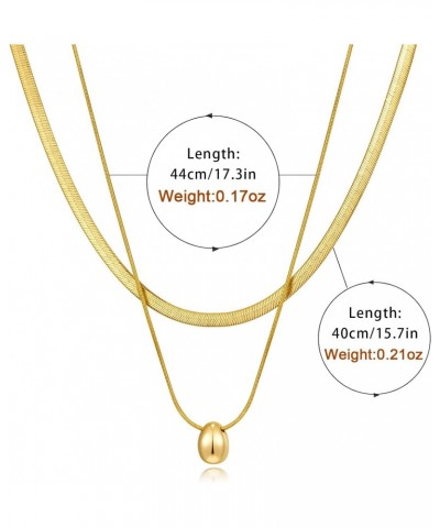 Gold Layered Necklaces for Women Dainty Layering Chokers Necklaces Set Snake Necklace Jewelry Gifts for Women $7.64 Necklaces