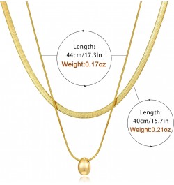 Gold Layered Necklaces for Women Dainty Layering Chokers Necklaces Set Snake Necklace Jewelry Gifts for Women $7.64 Necklaces