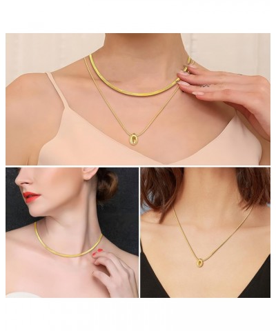 Gold Layered Necklaces for Women Dainty Layering Chokers Necklaces Set Snake Necklace Jewelry Gifts for Women $7.64 Necklaces