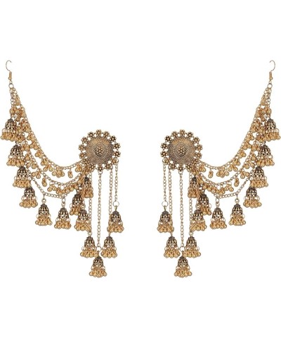 Indian Jewelry Wedding Bollywood Oxidized Silver Bahubali Jhumka Jhumki Jewelry Earrings For Women and Girls Gold $12.42 Earr...