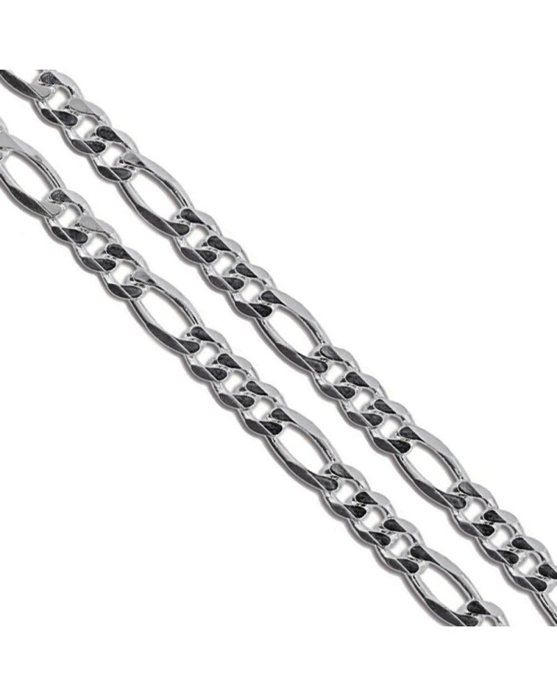 Stainless Steel Figaro Chain 4mm 5mm 5.9mm 6.9mm 9mm New Solid Link Necklace 4.0mm Length 18 Inches $7.53 Necklaces