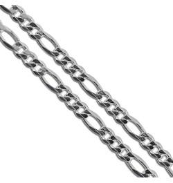 Stainless Steel Figaro Chain 4mm 5mm 5.9mm 6.9mm 9mm New Solid Link Necklace 4.0mm Length 18 Inches $7.53 Necklaces