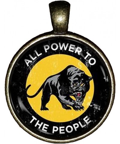 Black Panther Party Necklace Freedom or Death Handmade Jewelry Gift Pendant Charm $9.47 Necklaces