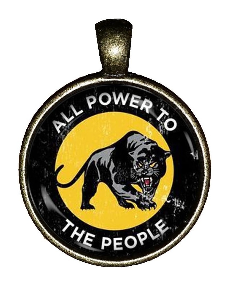 Black Panther Party Necklace Freedom or Death Handmade Jewelry Gift Pendant Charm $9.47 Necklaces