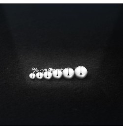 Sterling Silver Ball Earrings for Women, Classic Hypoallergenic Silver Stud Earrings, 5mm-10mm Silver Ball Ear Studs – Ideal ...