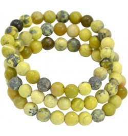 Protection Stretch Bracelets Natural Or Created Gemstone Healing Crystal Round Beads, Set of 3 Yellow Turquoise 6 MM $9.24 Ot...