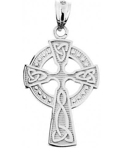 925 Sterling Silver Celtic Cross Trinity Knot Pendant $15.89 Pendants