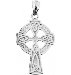 925 Sterling Silver Celtic Cross Trinity Knot Pendant $15.89 Pendants