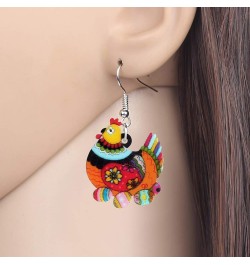 Acrylic Drop Hen Chicken Earrings Funny Farm Design Lovely Gift For Girls Women By The Orange $6.71 Earrings