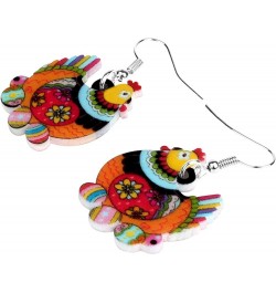 Acrylic Drop Hen Chicken Earrings Funny Farm Design Lovely Gift For Girls Women By The Orange $6.71 Earrings