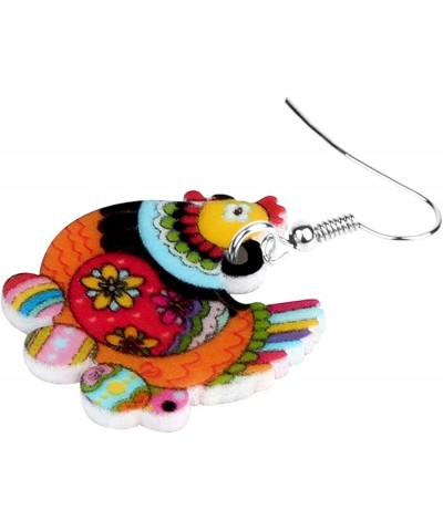 Acrylic Drop Hen Chicken Earrings Funny Farm Design Lovely Gift For Girls Women By The Orange $6.71 Earrings