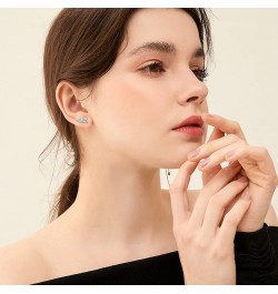 Ear Climbers Earrings for Women Sterling Silver Ear Climber Earrings with Post Hypoallergenic Cubic Zirconia Mini Ear Crawler...