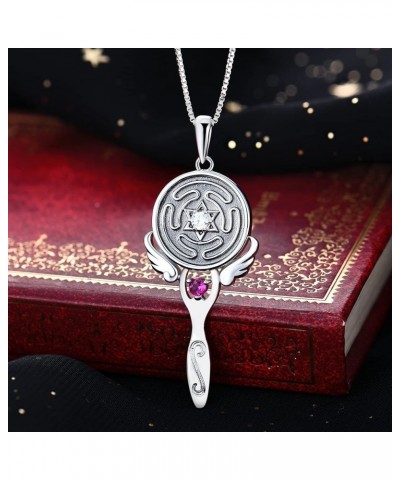 Wheel of Hecate Necklace S925 Silver Wiccan Pagan Goddess Necklace Literary Jewelry Spiral Goddess Pendant $36.91 Necklaces