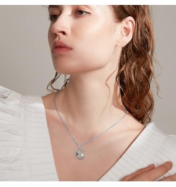 Mother's Day Gifts for Women Mother Girls 925 Sterling Silver Necklace Birthdays Gifts Lotus Moon $24.48 Necklaces