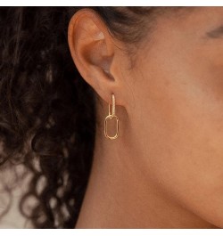 Huggie Earrings for Women Gold Hoop 18K Gold Filled Small Simple Delicate Hypoallergenic Ear Jewelry Link CZ $9.00 Earrings