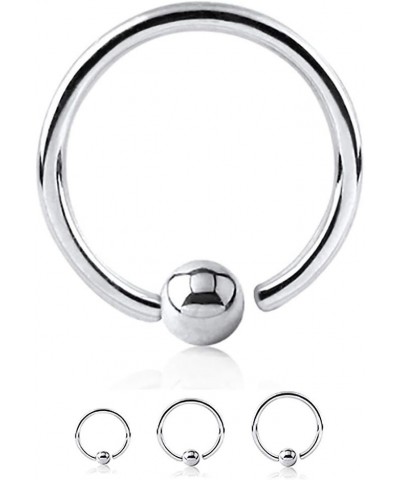 10 PC 18G 20G 16G 1/4" 5/16" 3/8" Fixed Ball Steel Captive Bead Ring CBR Body Jewelry 18G | 3/8" (10mm) $17.09 Body Jewelry