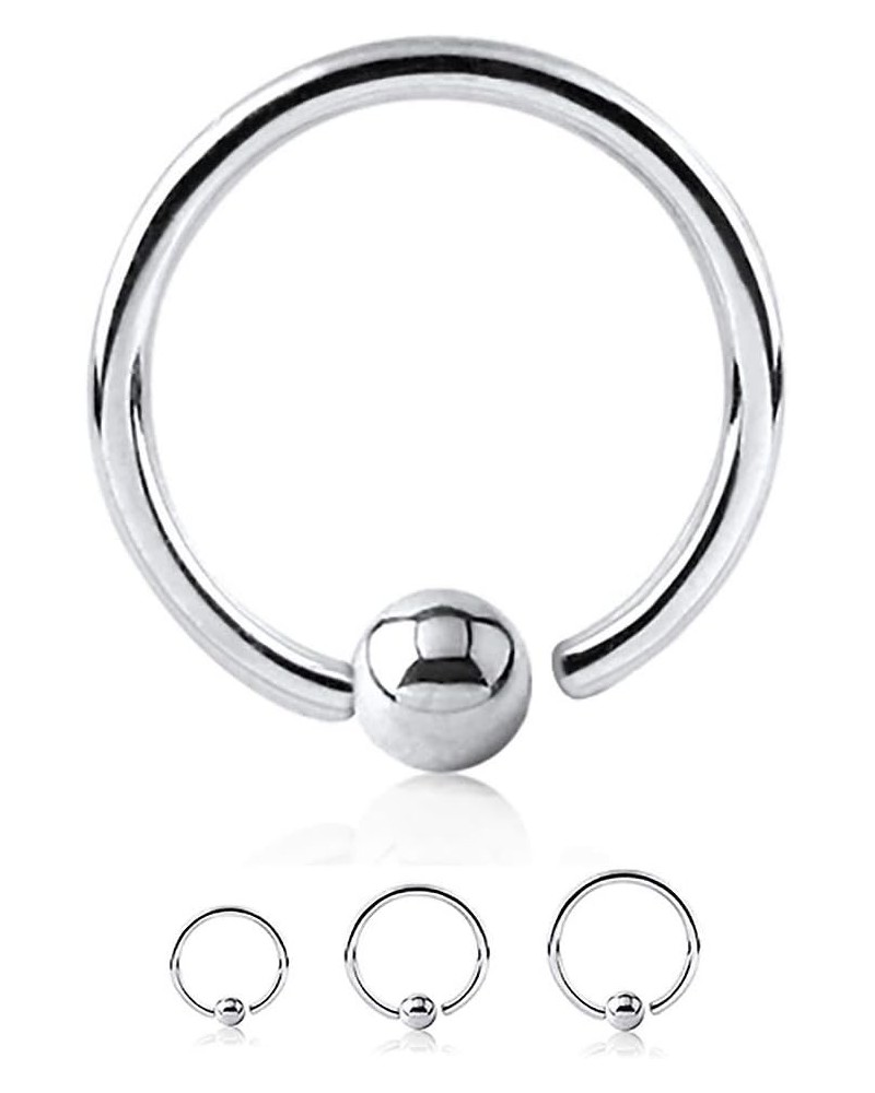 10 PC 18G 20G 16G 1/4" 5/16" 3/8" Fixed Ball Steel Captive Bead Ring CBR Body Jewelry 18G | 3/8" (10mm) $17.09 Body Jewelry