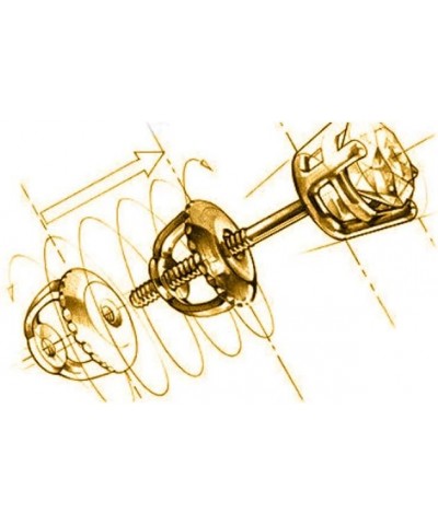 14K Yellow Gold Polished 2mm - 6mm Ball Stud Earrings With Screw Back 4 mm $24.38 Earrings