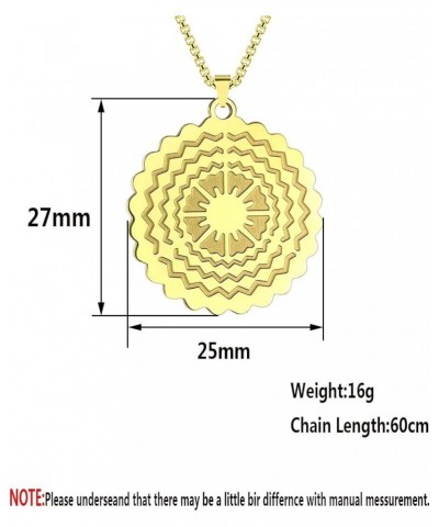 Gold Plated Sun Disk Pendant Engraved Sun Necklace Minimal Gold Disk Pendant Trendy Disk Sunshine Pendant Starburst Necklace ...