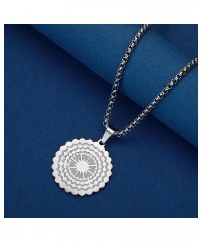 Gold Plated Sun Disk Pendant Engraved Sun Necklace Minimal Gold Disk Pendant Trendy Disk Sunshine Pendant Starburst Necklace ...