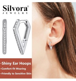 Sterling Silver Hoop Earrings for Women, Tiny Huggie Hoops Dangling Ear Jewelry with Delicate Gift Packaging Hoop-Awl $11.62 ...