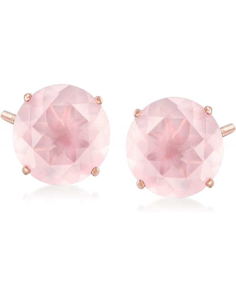 4.80 ct. t.w. Rose Quartz Stud Earrings in 14kt Rose Gold $88.15 Earrings