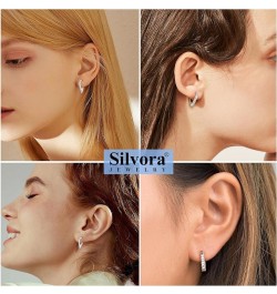 Sterling Silver Hoop Earrings for Women, Tiny Huggie Hoops Dangling Ear Jewelry with Delicate Gift Packaging Hoop-Awl $11.62 ...