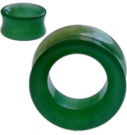 soscene Ear Gauges Center Hole Jade Organic Stone Ear Plugs Sold in Pairs 25mm-1 inch $11.79 Others