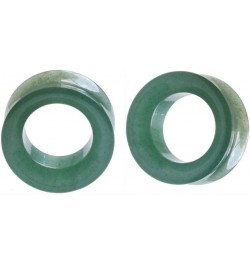 soscene Ear Gauges Center Hole Jade Organic Stone Ear Plugs Sold in Pairs 25mm-1 inch $11.79 Others