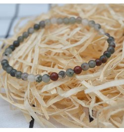 4mm Mini Gemstone Energy Bracelets Crushed Stone Beaded Bracelet Natural Stone Charm Beaded Small Couples Bracelets for Women...