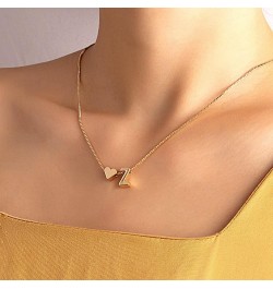 14K Gold Plated Initials with Filled Heart, Alphabet Pendant Letter A to Z Necklaces for Women with Gift Box | Adjustable Cha...