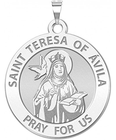 Saint Teresa of Avila - 2/3 Inch Size of Dime, Sterling Silver Medal Only $19.78 Pendants