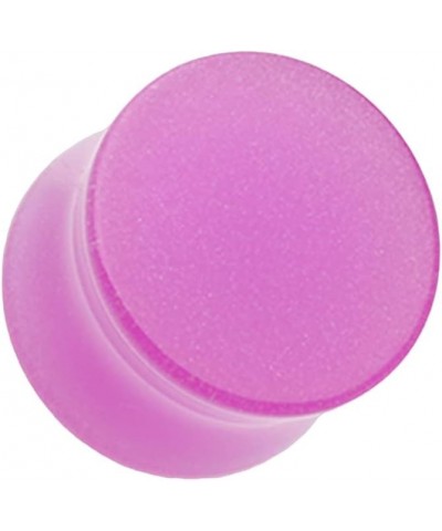 Glow in The Dark Basic Acrylic Double Flared Ear Gauge Plug 5/8" (16mm), Purple $10.79 Body Jewelry