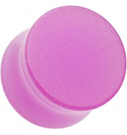 Glow in The Dark Basic Acrylic Double Flared Ear Gauge Plug 5/8" (16mm), Purple $10.79 Body Jewelry