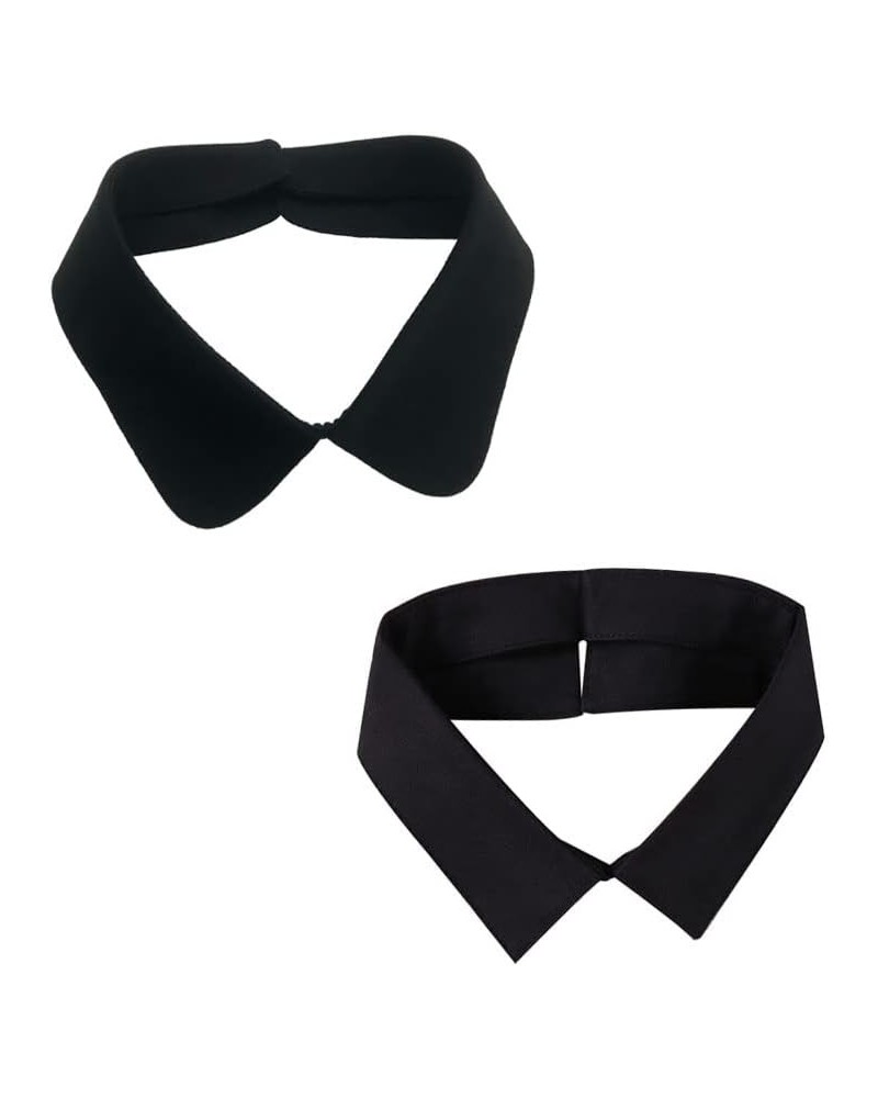 2 Pcs Detachable Blouse Collar False Lapel Choker Necklace for Women Girls 2pcs Black $4.58 Necklaces