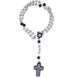 Vatican Imports Pope Francis Rosary with Rosette Beads and Wood Accents - Made in Italy Mahogany $13.67 Necklaces