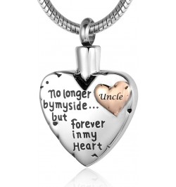 Cremation Jewelry for Ashes -No Longer By My Side Forever in My Heart Urn Pendant Necklace for Ashes Grandma Grandpa Mom Dad ...