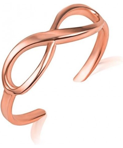 10K and 14K Gold Infinity Toe Ring Available in Yellow, Rose and White Gold C. 10K Rose Gold $16.49 Body Jewelry